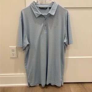 Travis Mathew Sky Blue Polo Shirt